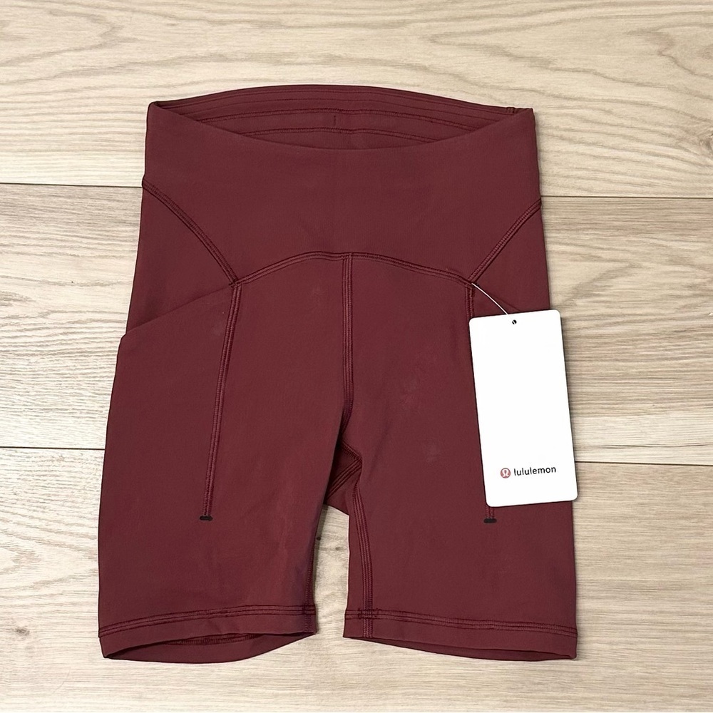 NWT Lululemon Women’s Power Thru High-Rise Short 6"